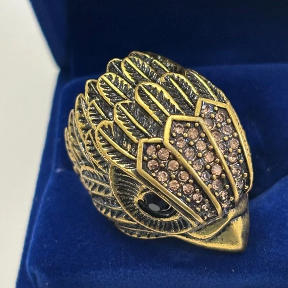 Kurt Geiger Bronze-Toned / Gold-Toned Ring | Women Size 8 - Picture 3 of 7